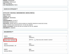 Deferimentos em defesa prévia